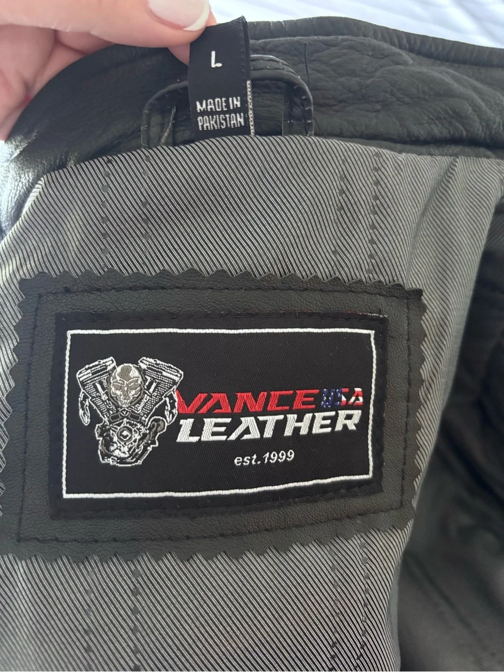 Men's Black Leather Moto Jacket